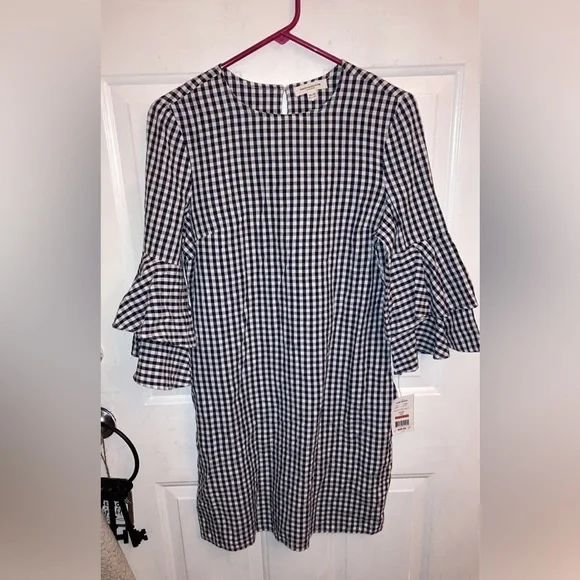 beach lunch lounge gingham dress Elderflower Front Pocket Maxi Dress Gingham Baby Blue